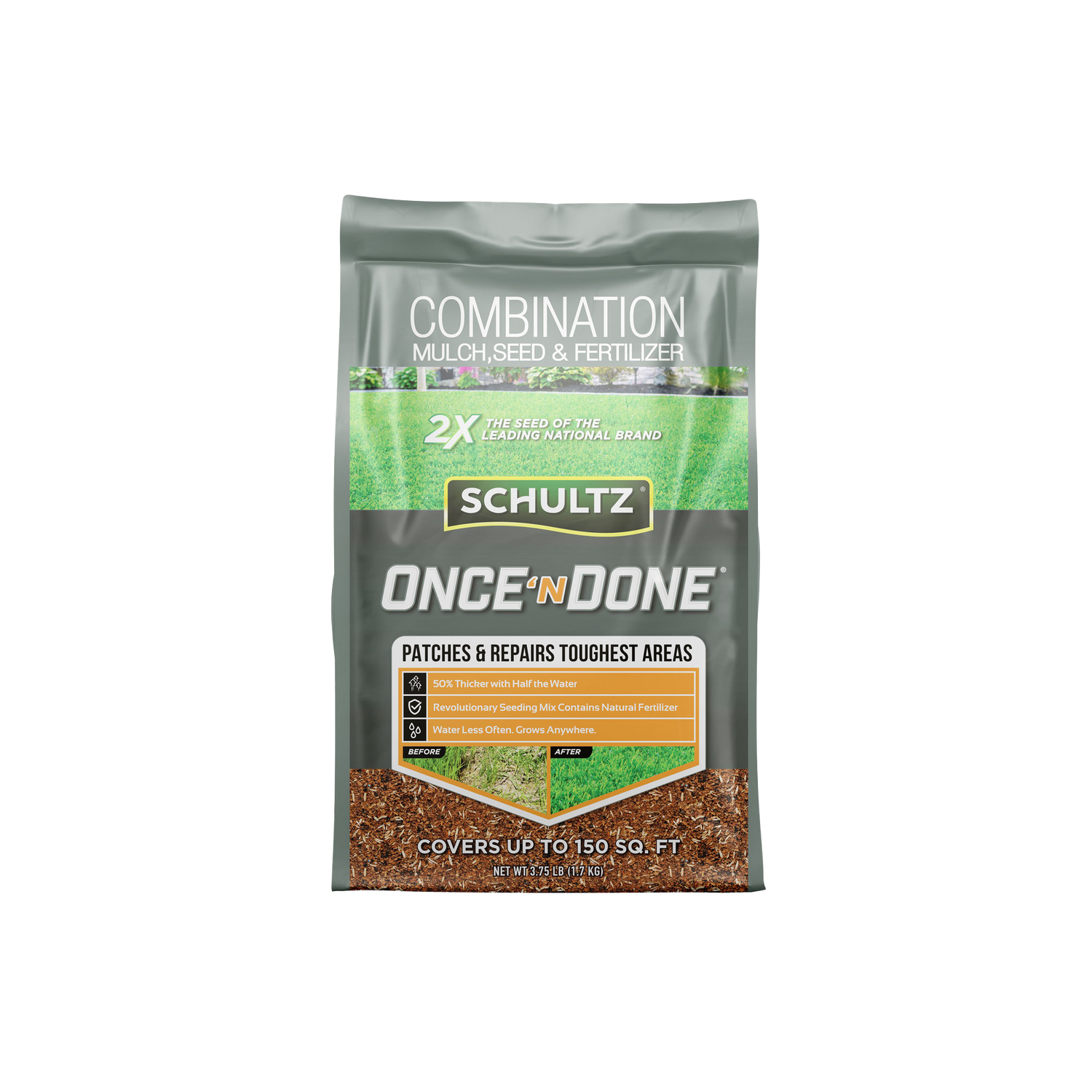 Schultz Once N Done product packaging on a white background