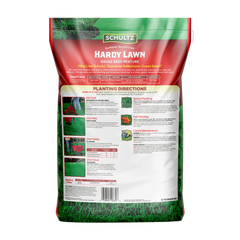 Schultz Hardy Lawn grass seed mixture packaging on a white background