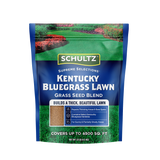Schultz Kentucky Bluegrass Lawn Seed Blend packaging on a white background