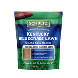 Schultz Kentucky Bluegrass Lawn Seed Blend packaging on a white background