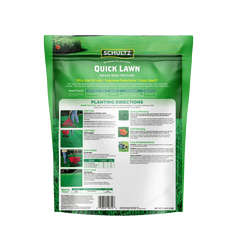 Schultz Quick Lawn grass seed package on a white background