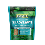 Schultz Shady Lawn grass seed mixture packaging on a white background