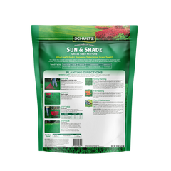 Schultz Sun & Shade Grass Seed Mixture packaging on a white background