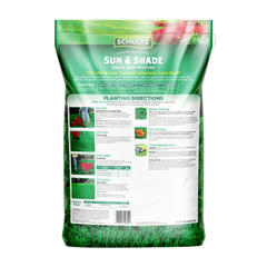 Schultz Sun & Shade grass seed package on a white background