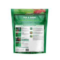 Schultz Sun & Shade Grass Seed Mixture packaging on a white background